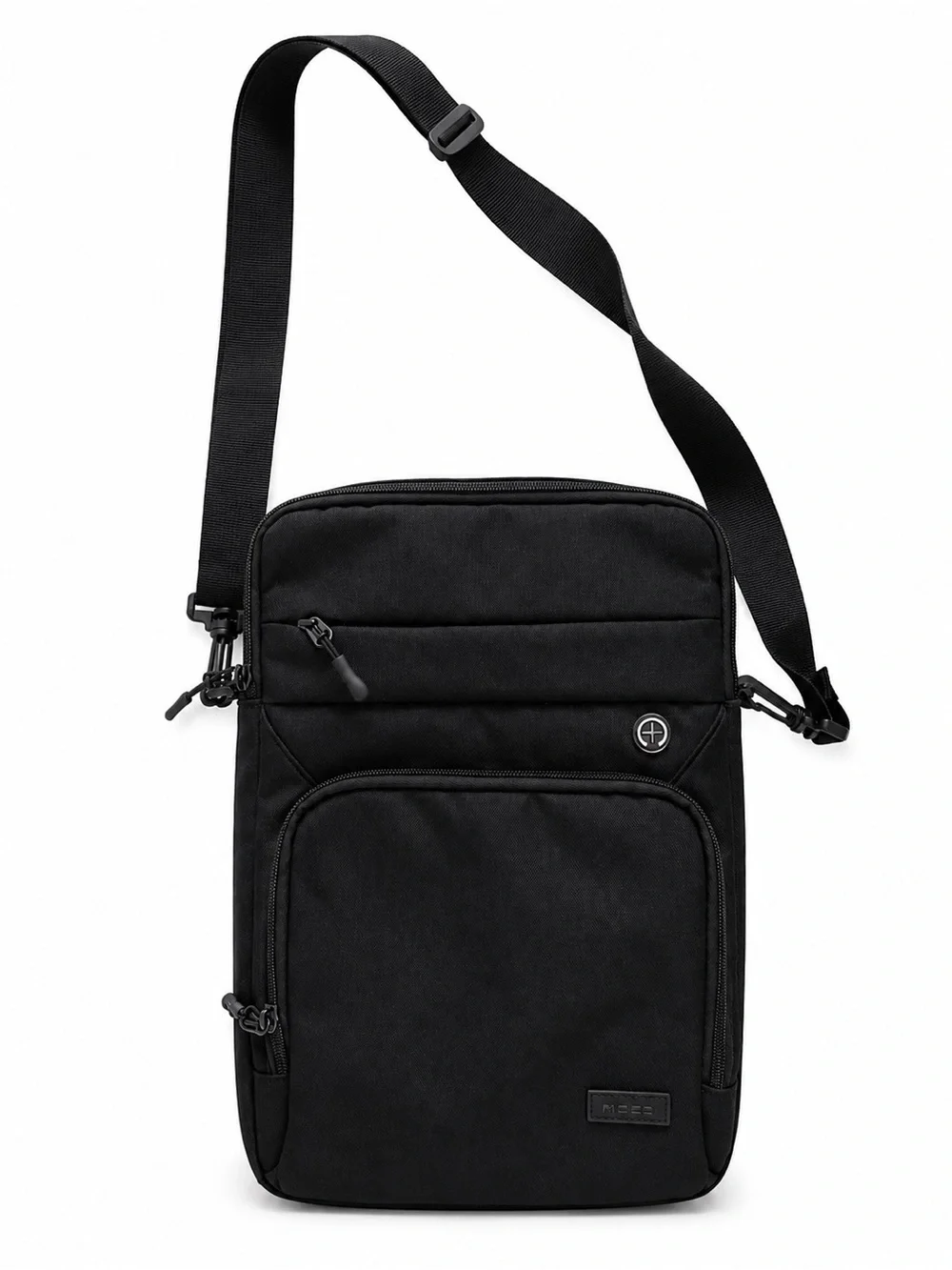 Crossbody Sling Laptop Bag  - Black